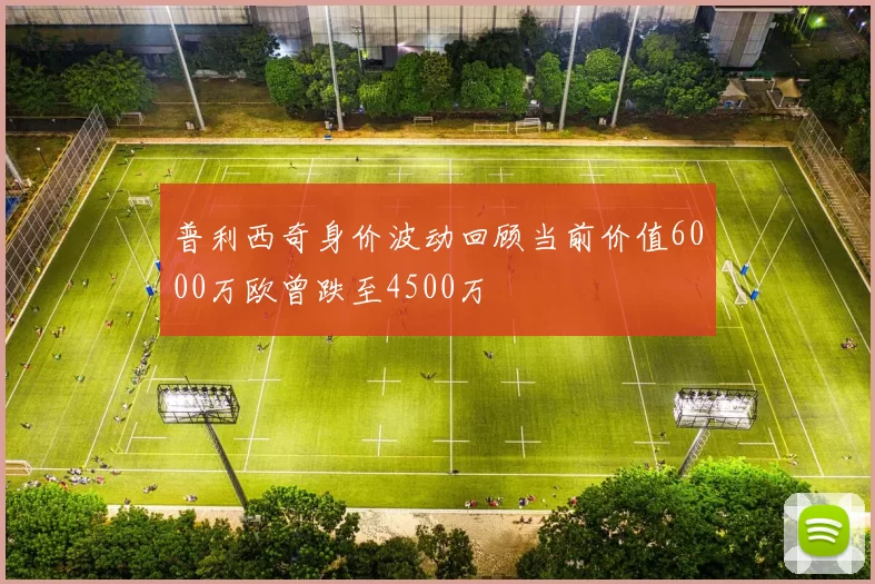 普利西奇身价波动回顾当前价值6000万欧曾跌至4500万
